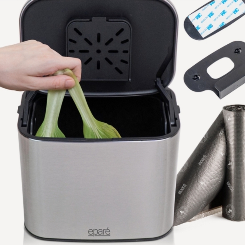 Silver Compost Bin with 124 Bags